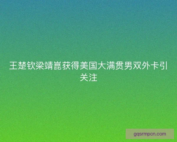 王楚钦梁靖崑获得美国大满贯男双外卡引关注