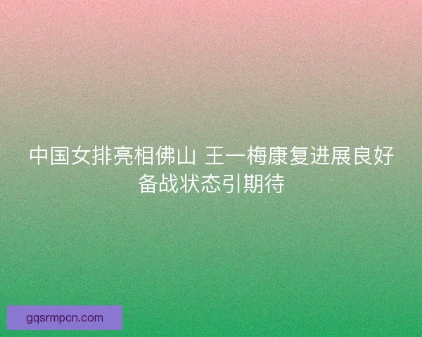 中国女排亮相佛山 王一梅康复进展良好备战状态引期待
